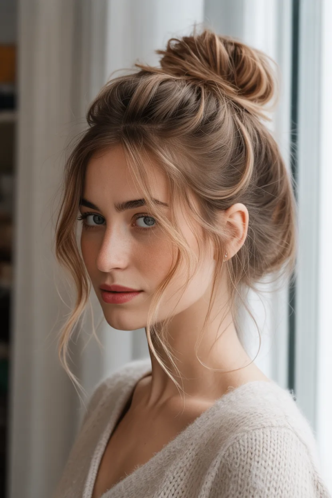 Classic Messy Bun - Lazy Girl Hairstyles