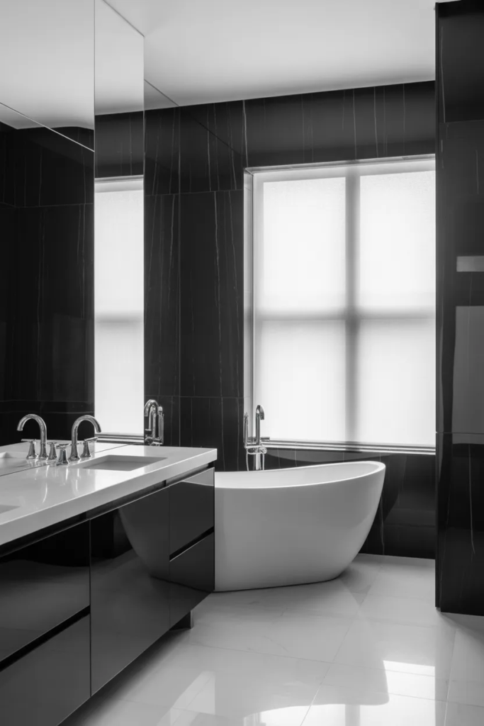 Black and White Luxury Bathroom