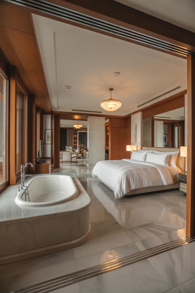 Open Concept Master Bathroom