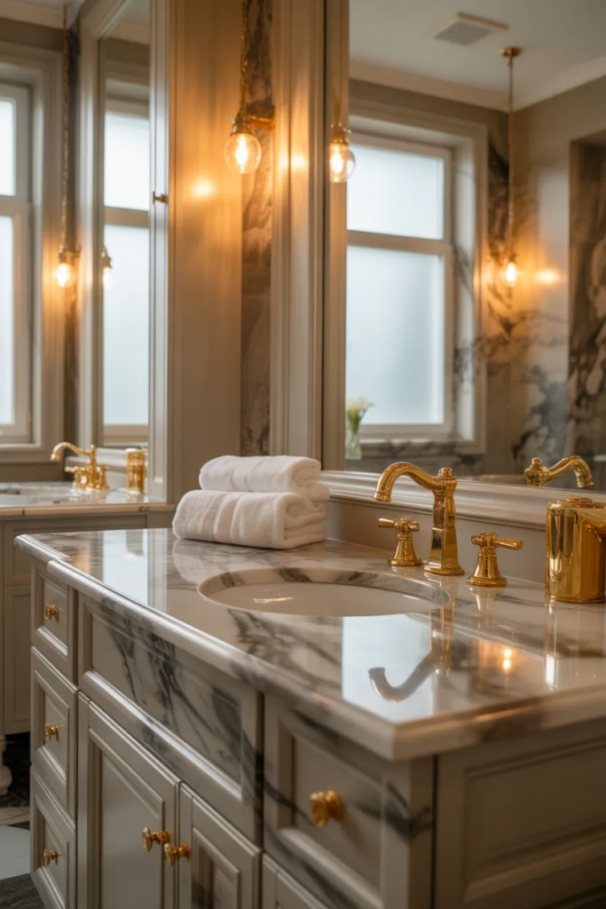 Gold Fixtures and Hardware