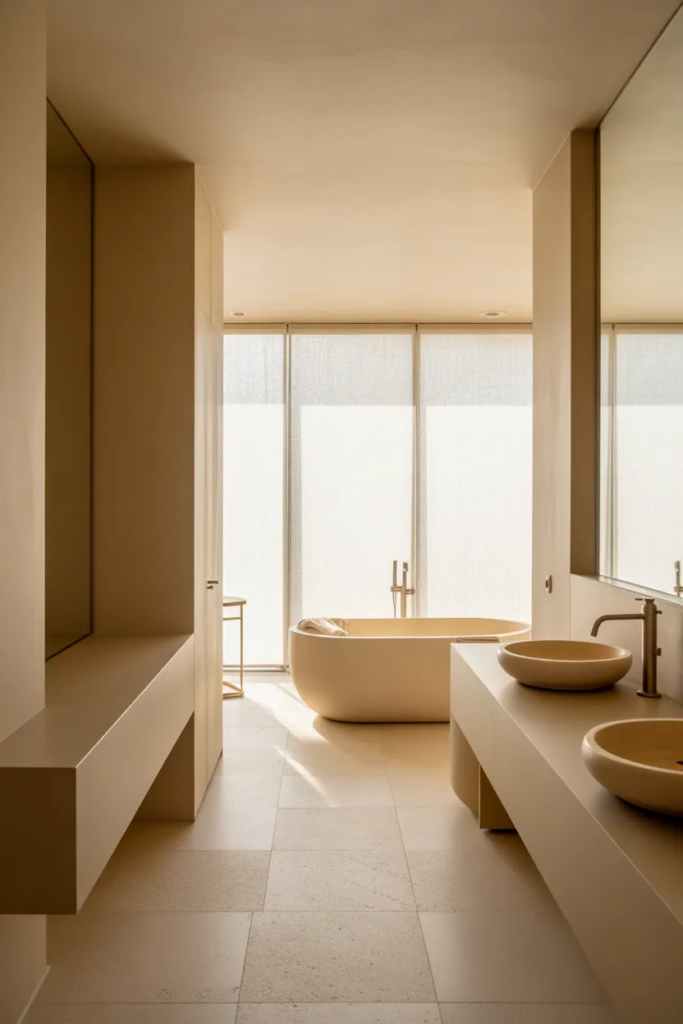 Minimalist Spa Bathroom Design
