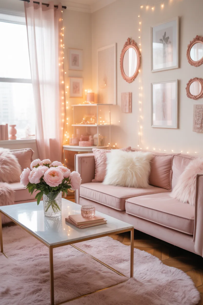 Soft Pastel Color Palette - Girly Apartment Ideas