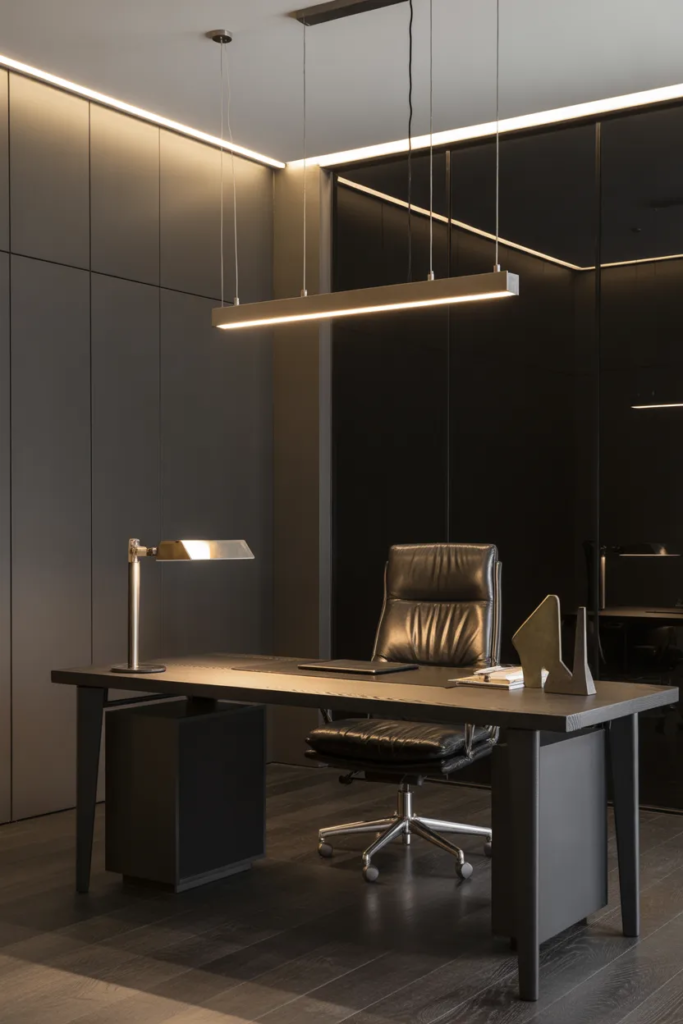Dark Modern Office Design - Office Room Ideas
