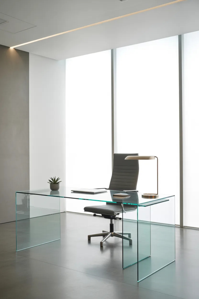 Modern Glass Desk Office
