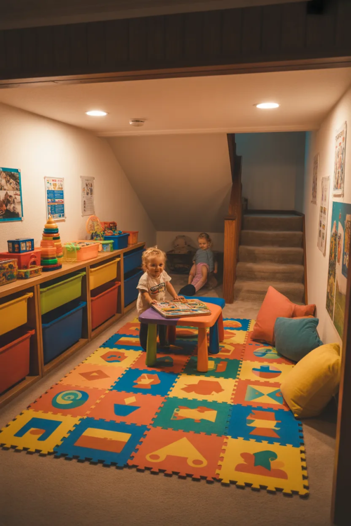 Kids Play Area Basement