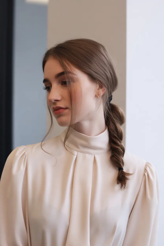 Low Twisted Ponytail