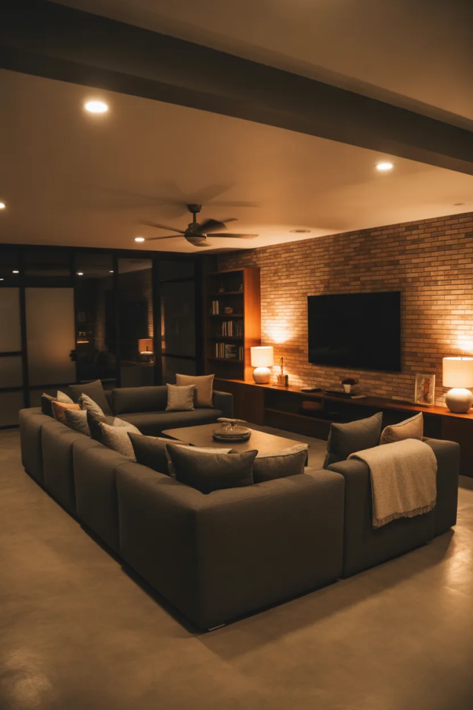 Basement Guest Entertainment Space