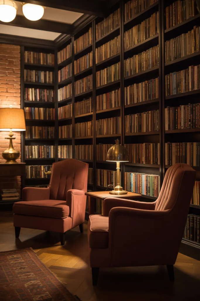 Basement Library Wall
