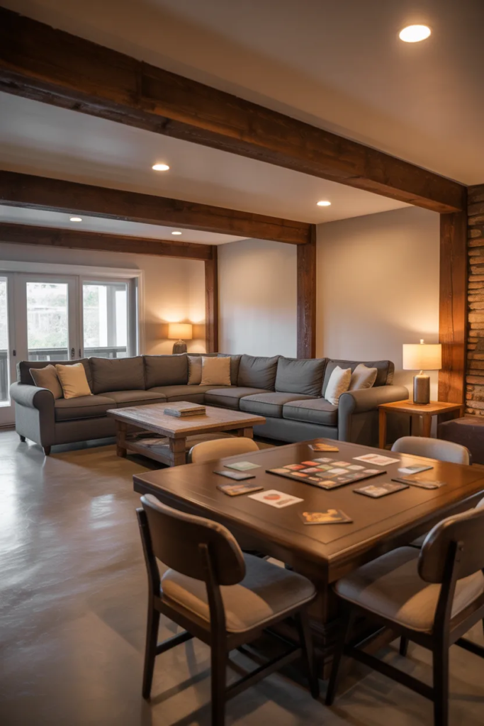 Basement Open Concept Family Room