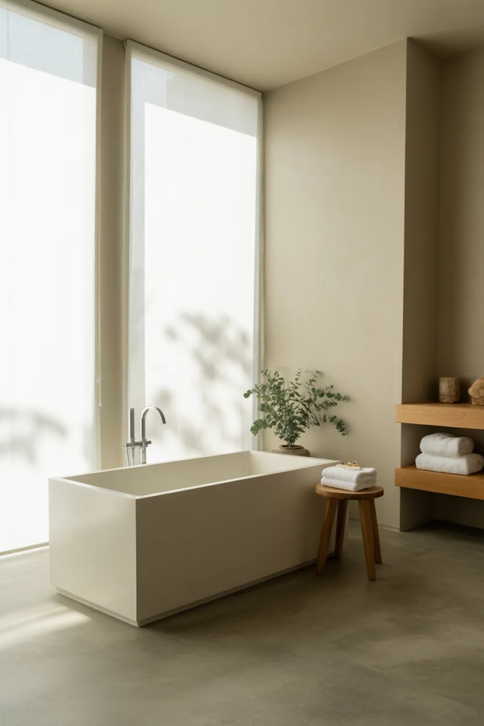 Freestanding Bathtub as a Focal Point - Spa Style Bathroom Ideas