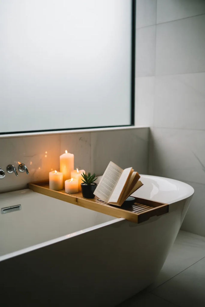 Elegant Bathtub Tray