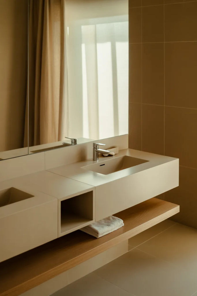 Floating Vanities for Open Space