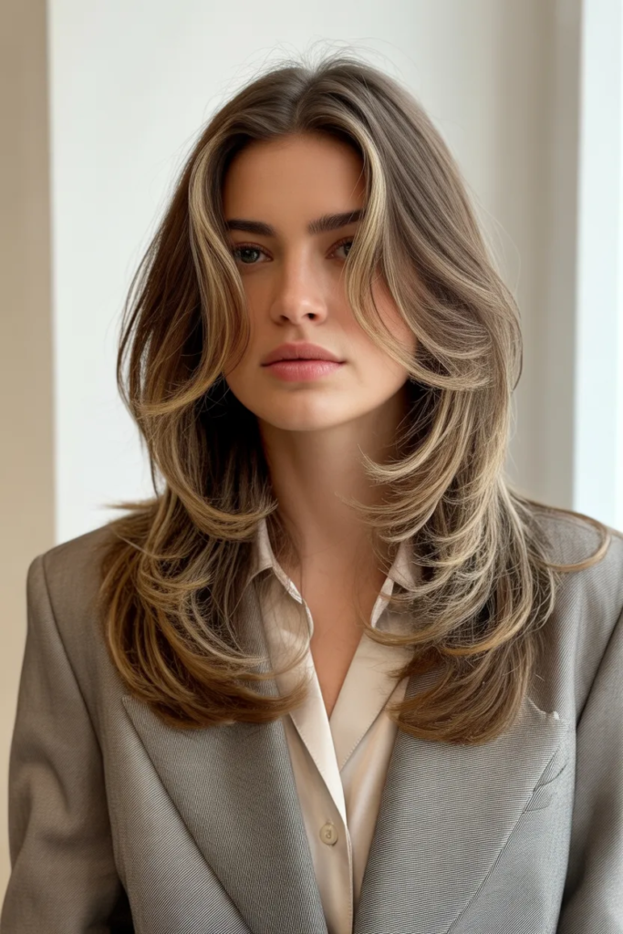 Long Layers with Face-Framing Pieces