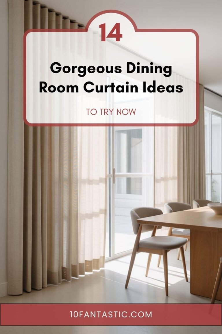 14 Gorgeous Dining Room Curtain Ideas to Try Now