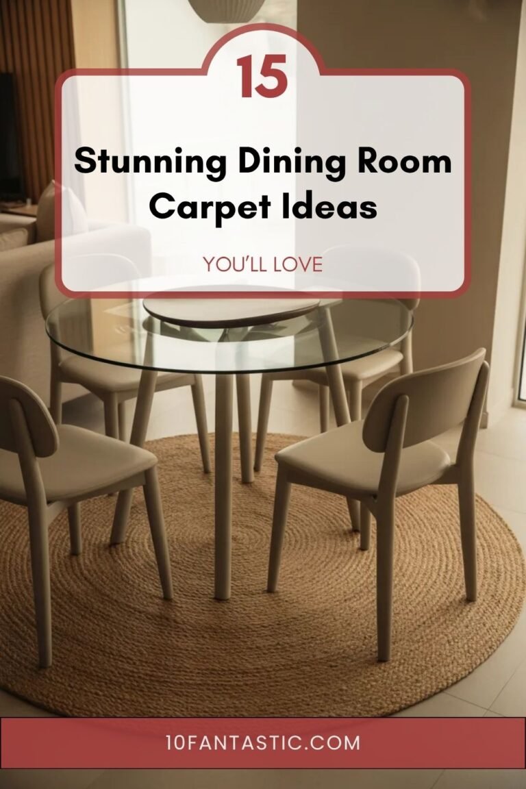 15 Stunning Dining Room Carpet Ideas You’ll Love