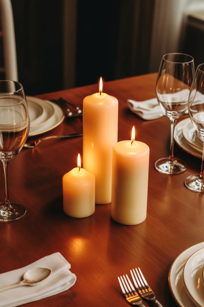 Candle Trio Centerpiece