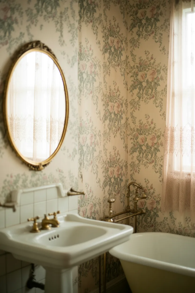 Floral Wallpaper Accents