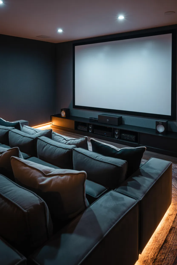 Budget-Friendly Home Theater - Smart Basement Ideas