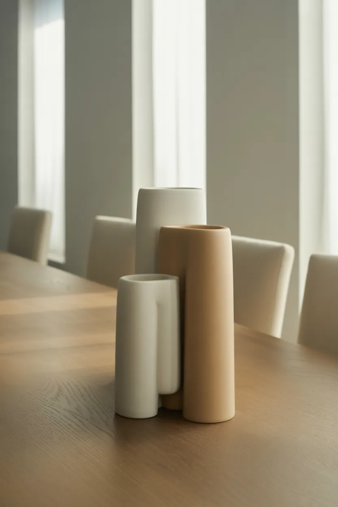 Minimalist Ceramic Decor Centerpiece