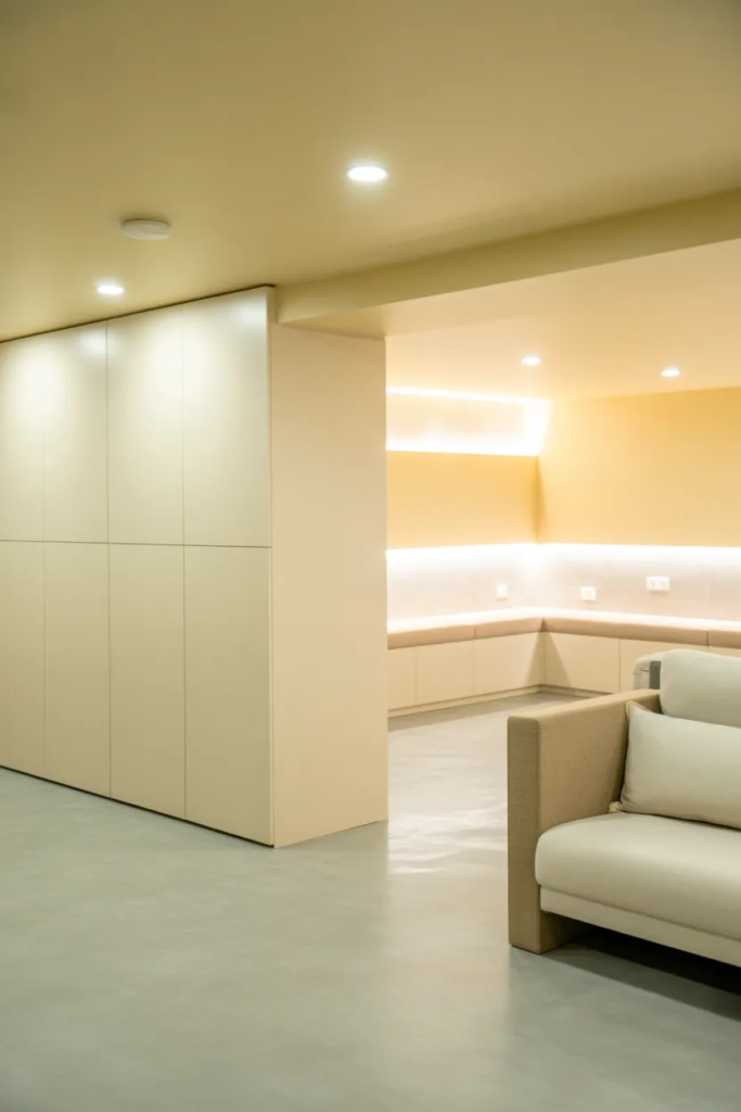 Bright Painted Walls - Smart Basement Ideas