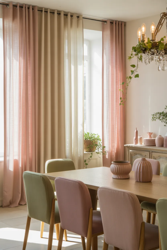 Light Pastel Curtains