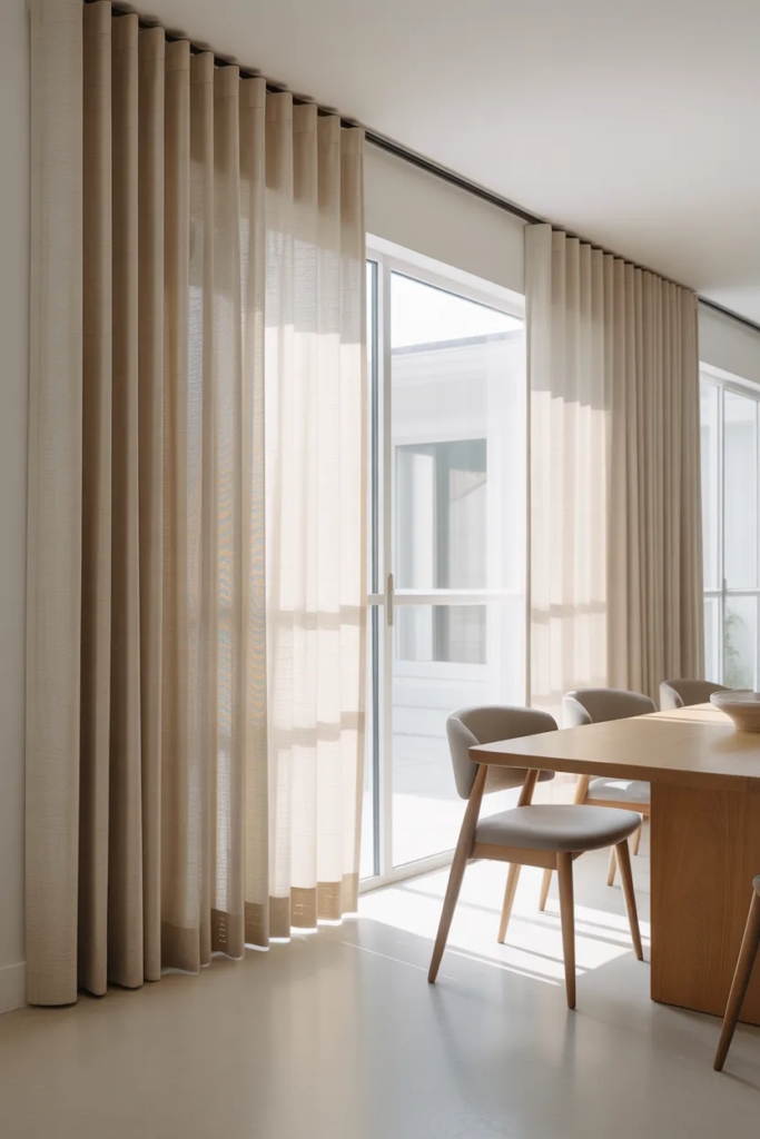 Minimalist Neutral Curtains