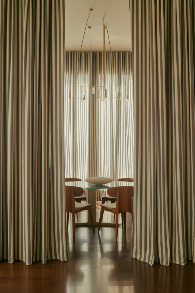 Striped Curtains for Visual Height