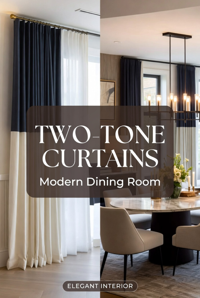 Two-Tone Curtain Design