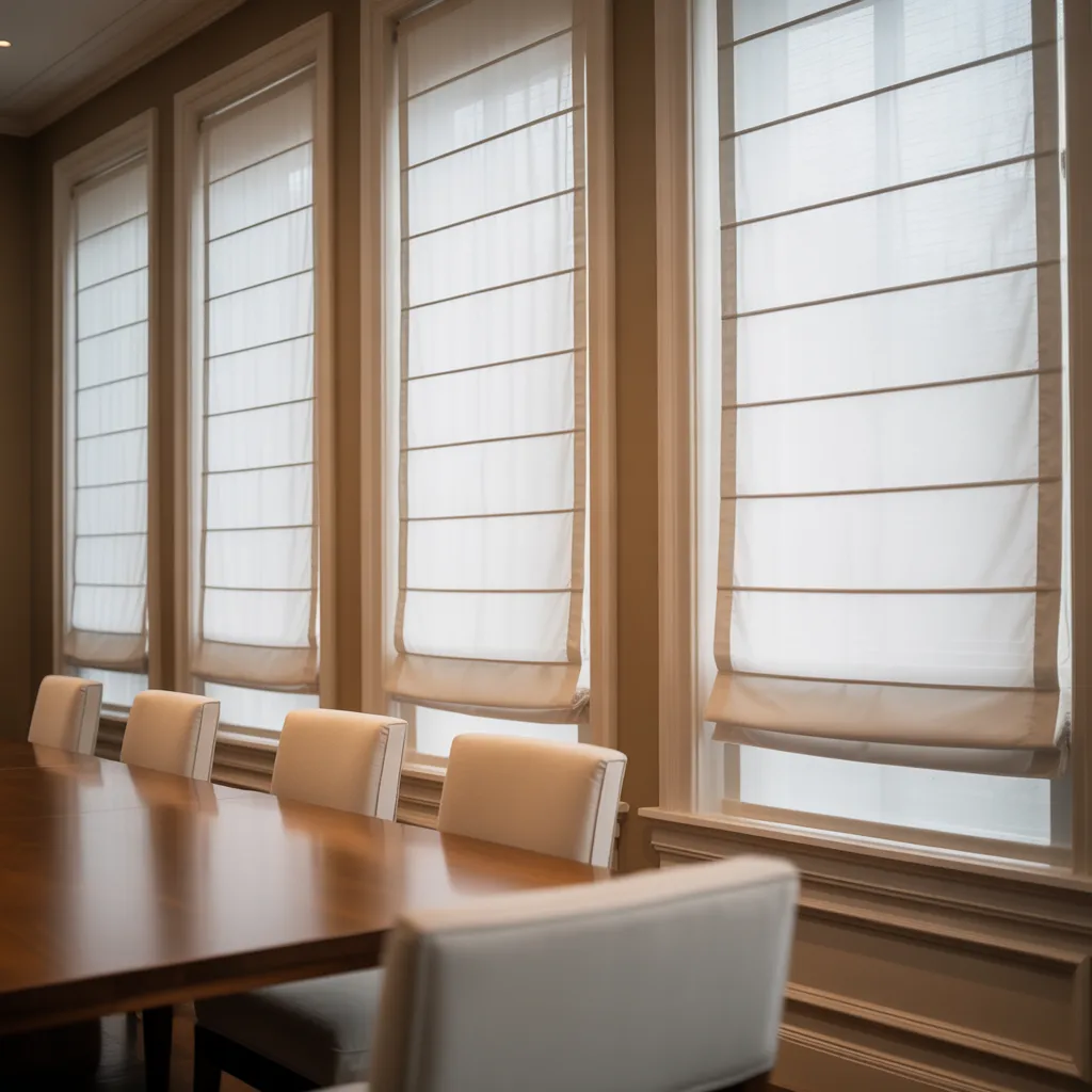 Roman Shades for a Clean Look