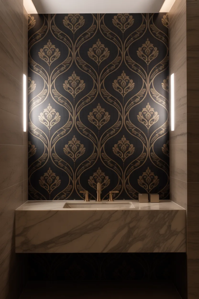 Dark Wallpaper Feature Wall