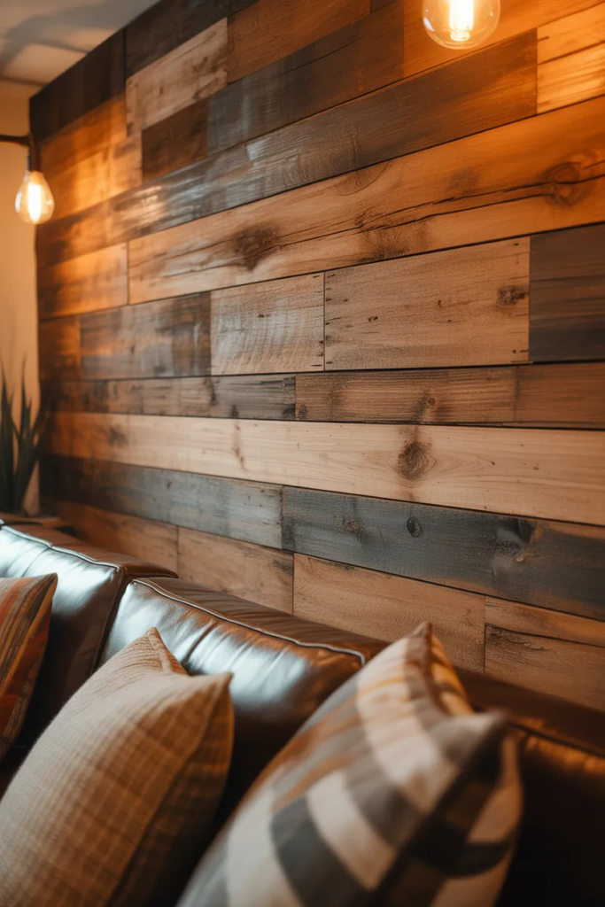 Reclaimed Wood Panel Walls