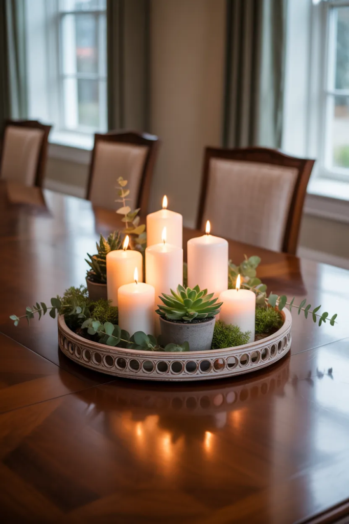Decorative Tray Centerpiece