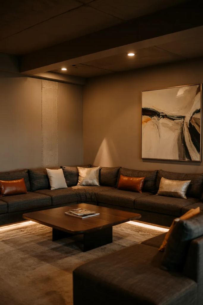 Basement Lounge Area