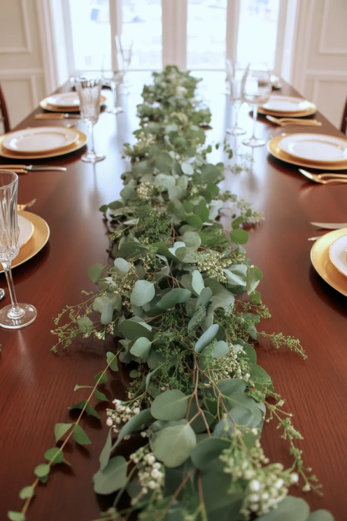 Greenery Garland Centerpiece