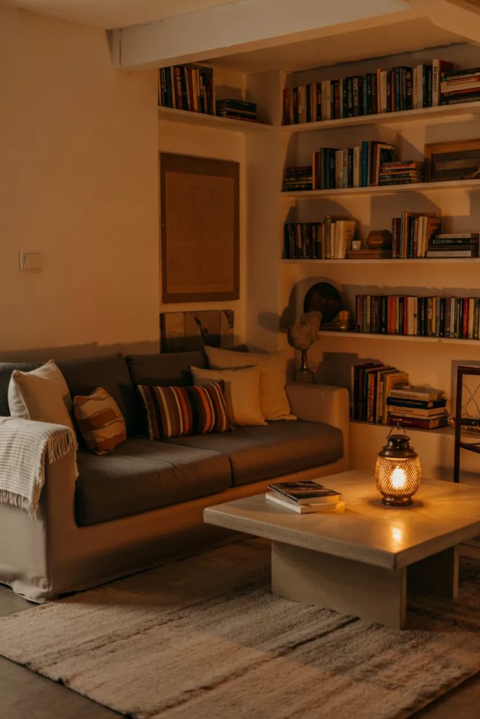 Basement Cozy Family Hangout Space