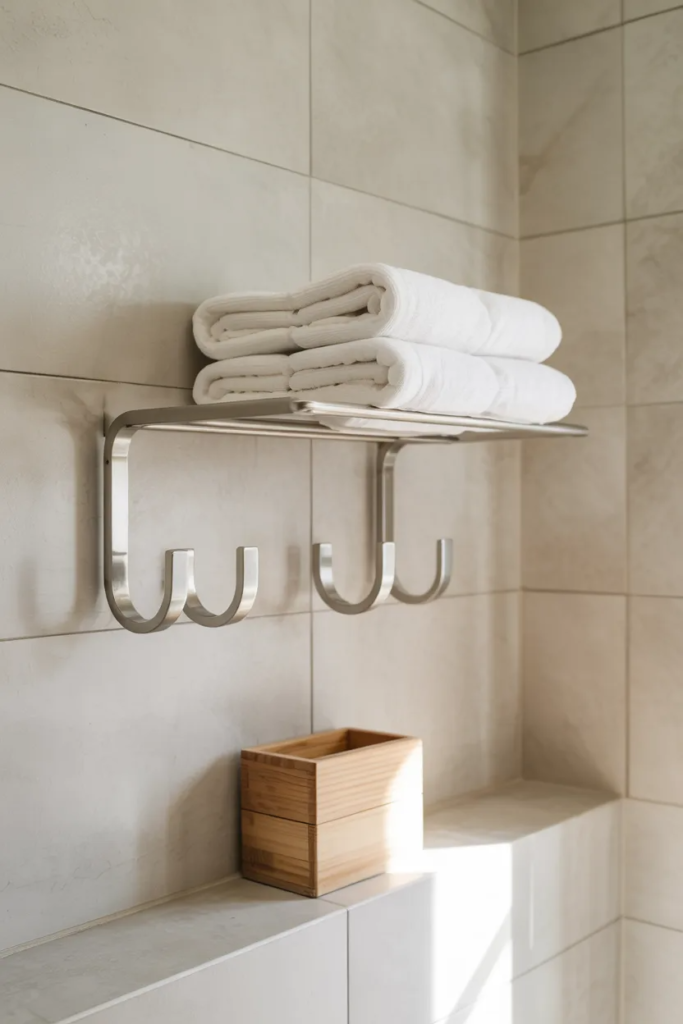 Hooks Instead of Towel Bars