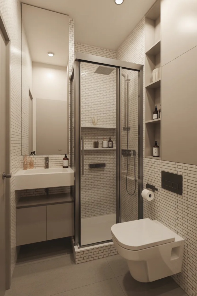  Shower Behind the Door Layout