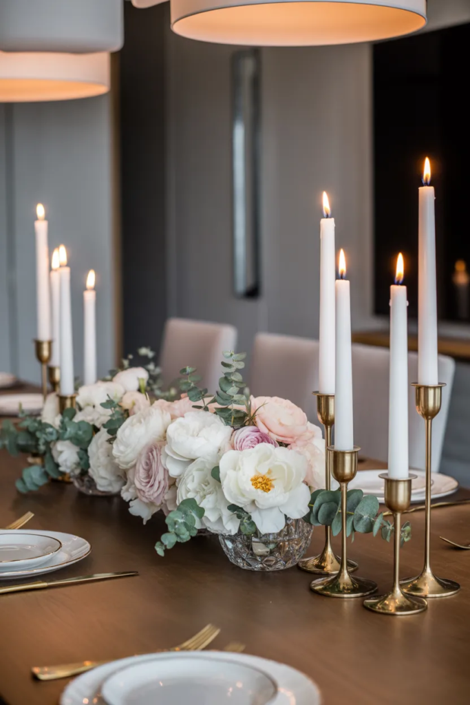 Floral and Candle Combination