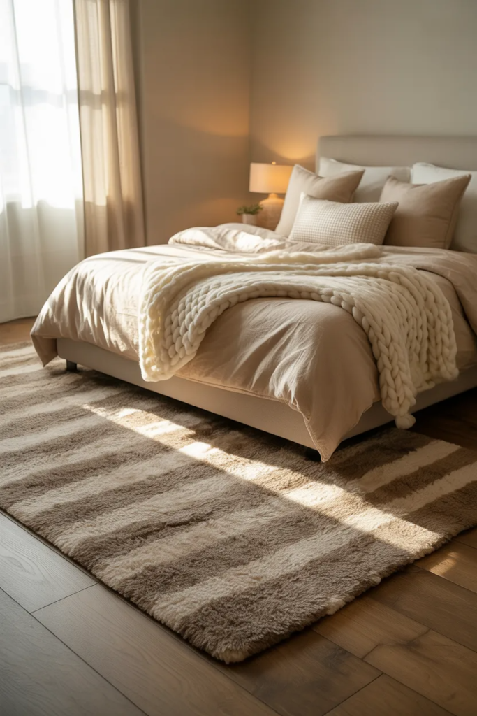 Bedroom Rug Under the Bed