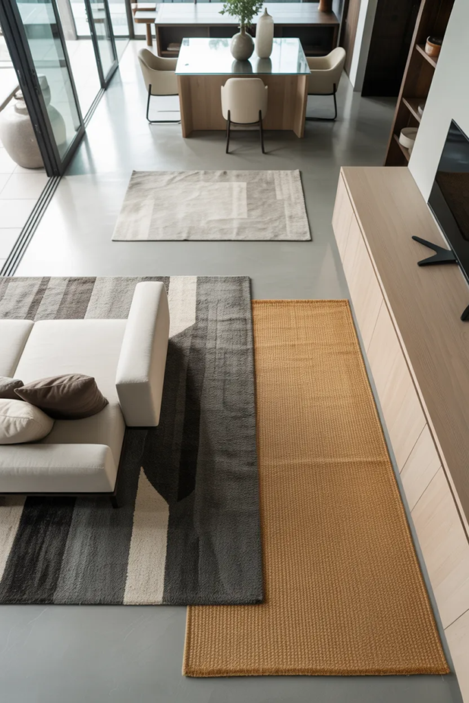 Rug Size for Open Concept Spaces