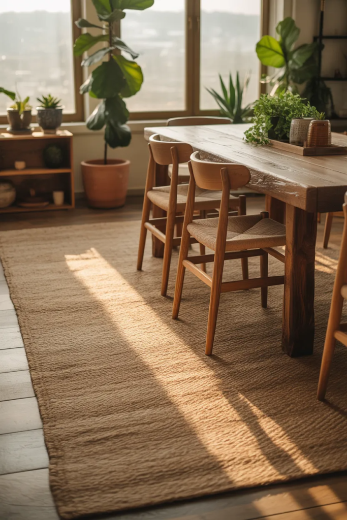 Natural Fiber Rug for Organic Style