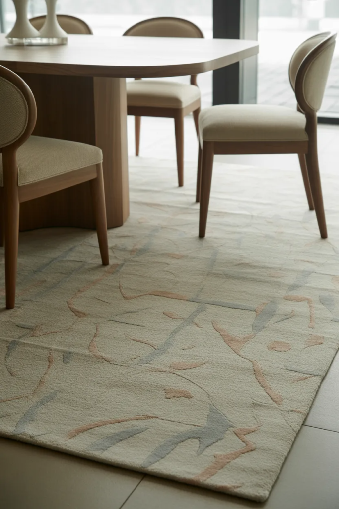 Patterned Neutral Rug