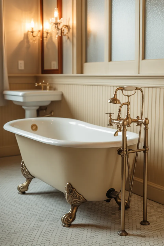 Clawfoot Tub as the Centerpiece - Charming Vintage Bathroom Ideas